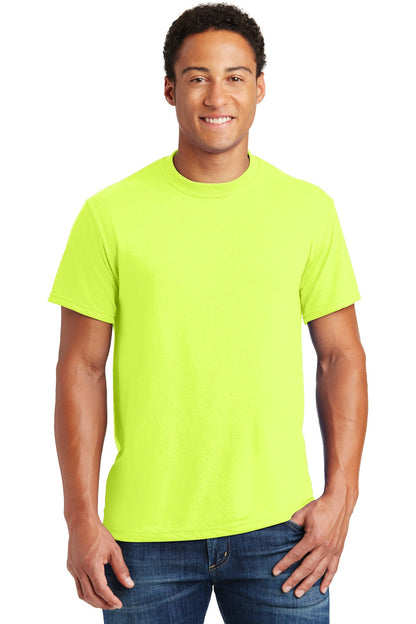 Jerzees Dri-Power 100% Polyester T-Shirt. 21M Safety Green
