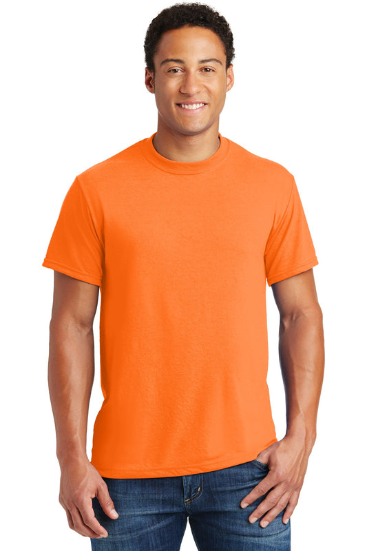 Jerzees Dri-Power 100% Polyester T-Shirt. 21M Safety Orange