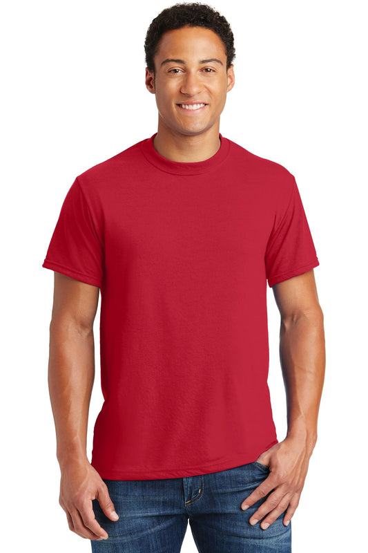 Jerzees Dri-Power 100% Polyester T-Shirt. 21M True Red