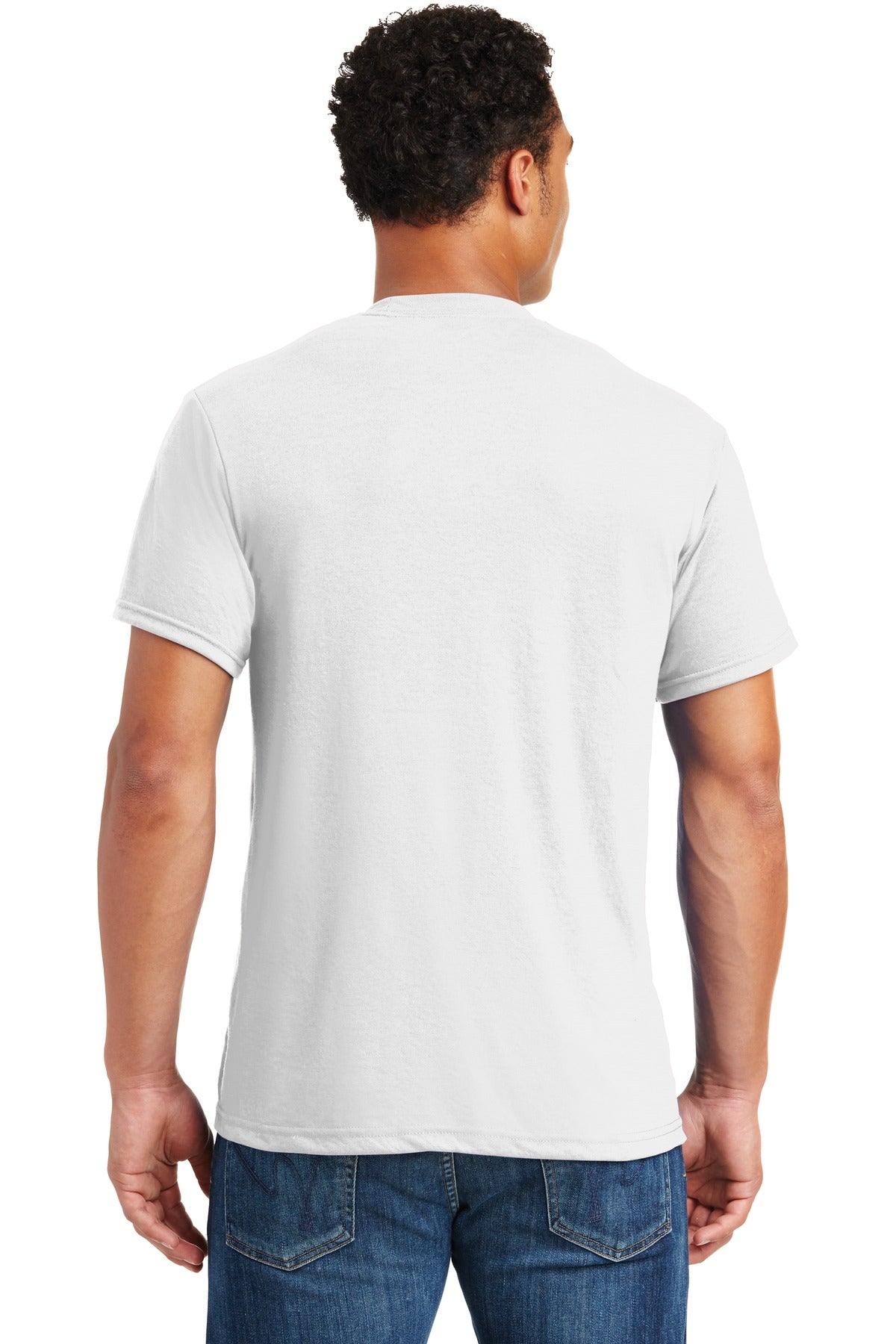 Jerzees Dri-Power 100% Polyester T-Shirt. 21M White