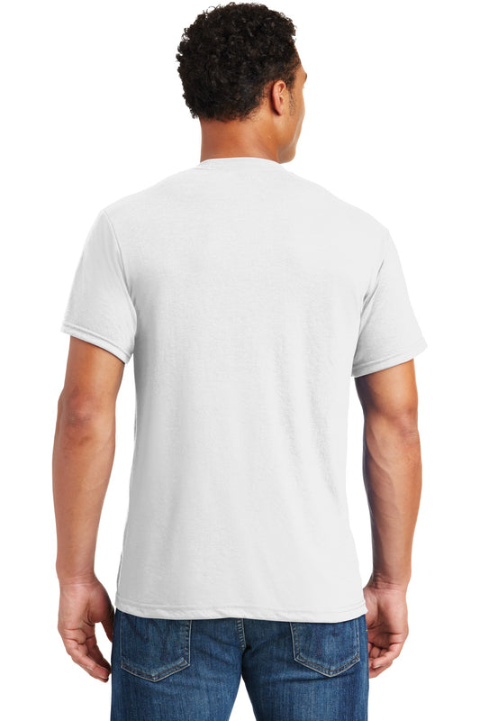 Jerzees Dri-Power 100% Polyester T-Shirt. 21M White