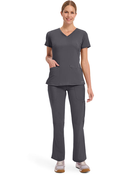Purple Label 2245 Women's Juliet Scrub Top Pewter