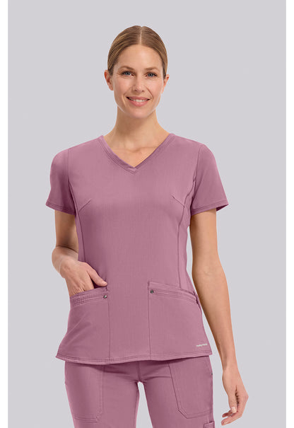Purple Label 2245 Women's Juliet Scrub Top Powder Puff Pink