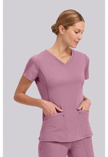 Purple Label 2245 Women's Juliet Scrub Top Powder Puff Pink