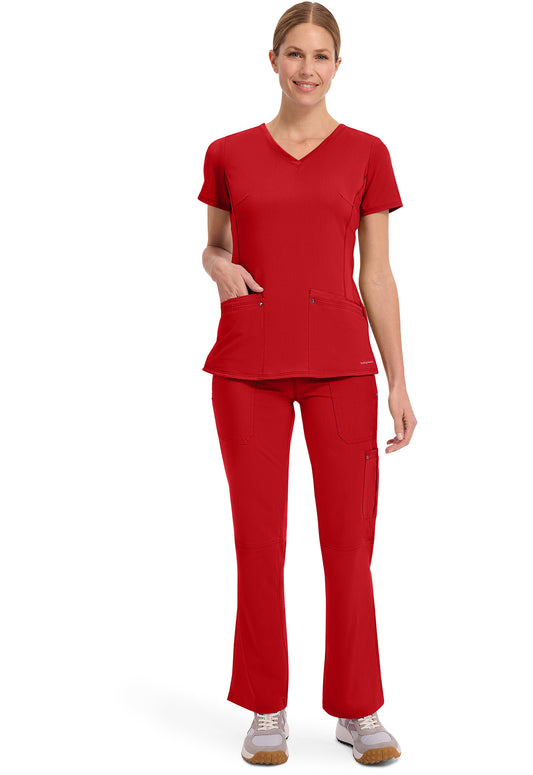 Purple Label 2245 Women's Juliet Scrub Top Red