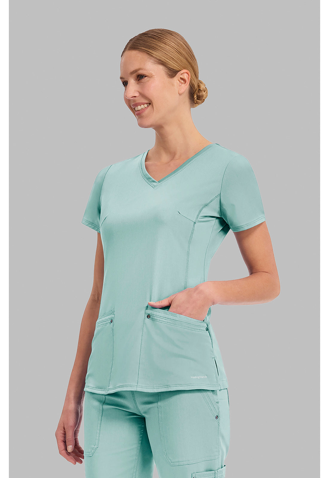 Purple Label 2245 Women's Juliet Scrub Top Rainwater