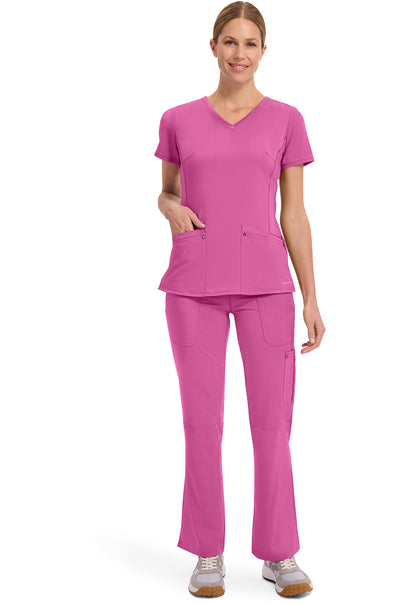 Purple Label 2245 Women's Juliet Scrub Top Shocking Pink