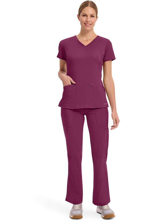 Purple Label 2245 Women's Juliet Scrub Top Wine