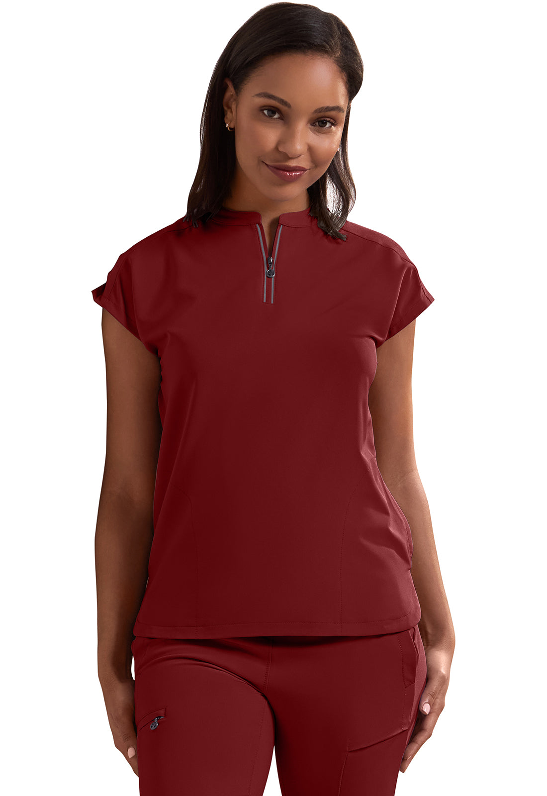 HH360 2274 Women's Sonia Scrub Top Garnet Red