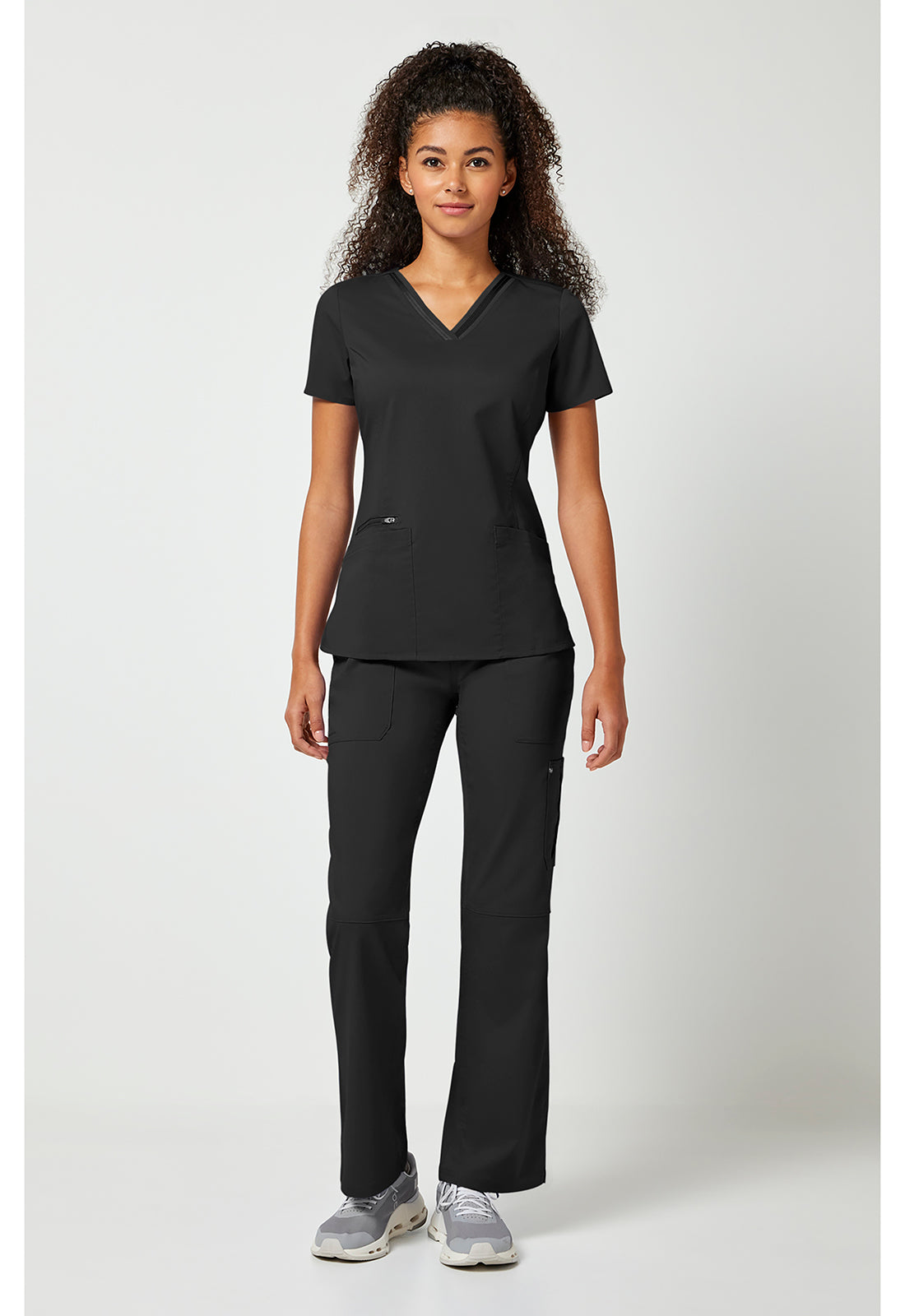Purple Label 2278 Women's Jasmin Scrub Top Black