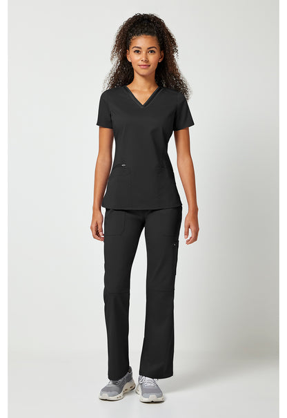 Purple Label 2278 Women's Jasmin Scrub Top Black