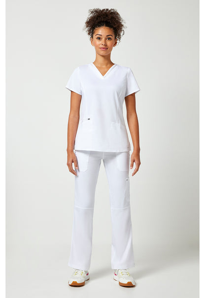 Purple Label 2278 Women's Jasmin Scrub Top White