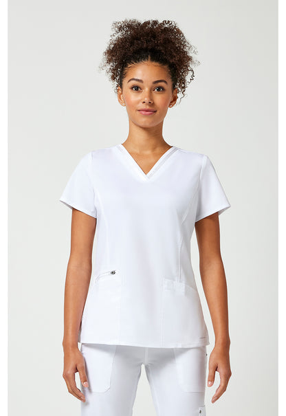 Purple Label 2278 Women's Jasmin Scrub Top White