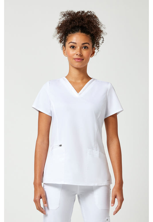 Purple Label 2278 Women's Jasmin Scrub Top White