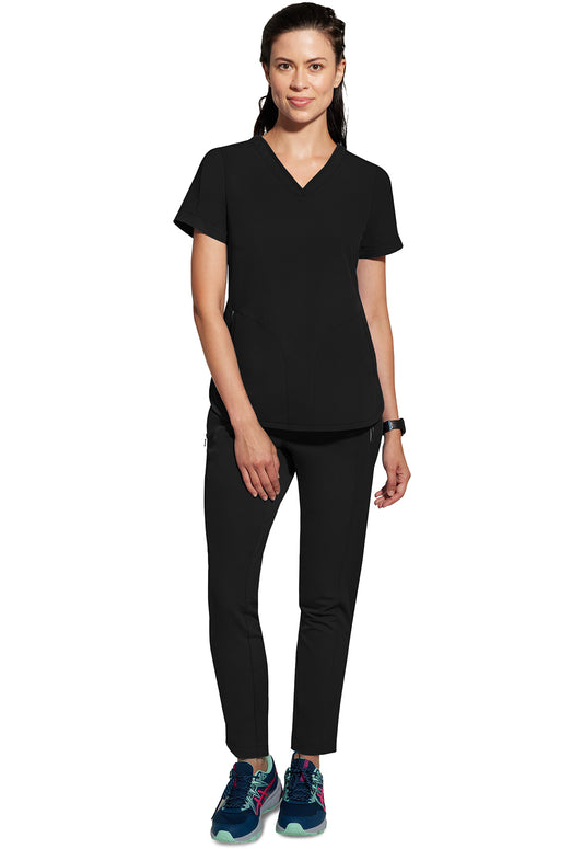HH 360 2285 Women's Skyler Scrub Top Black