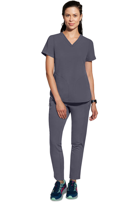 HH 360 2285 Women's Skyler Scrub Top Pewter