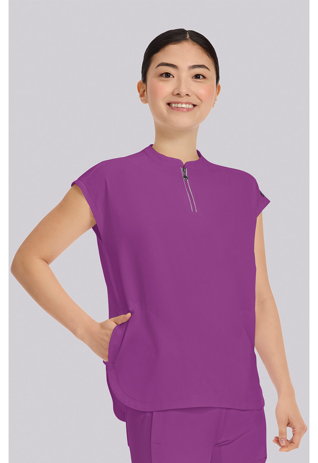 HH 360 2286 Women's Sandy Scrub Top Plum Violet