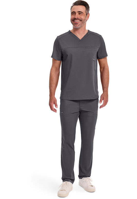 Purple Label 2330 Men's Justin Scrub Top Pewter