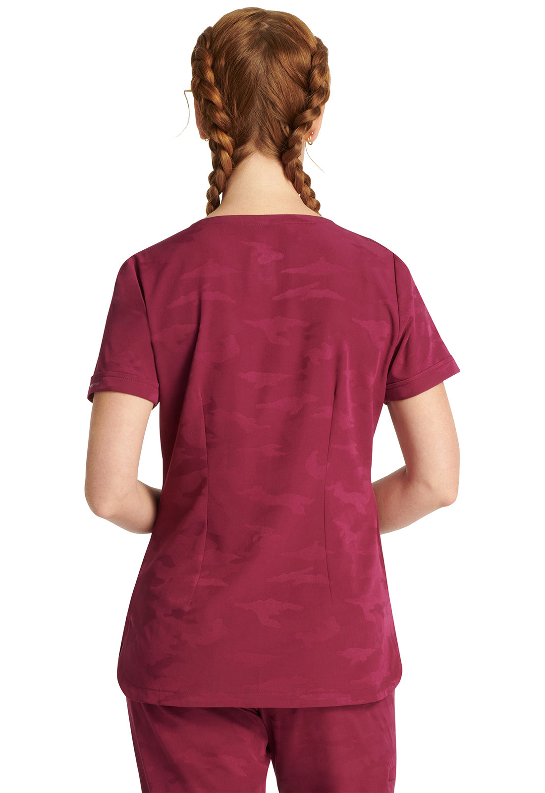 Purple Label 2353 Women's Joy Camo Scrub Top image 4