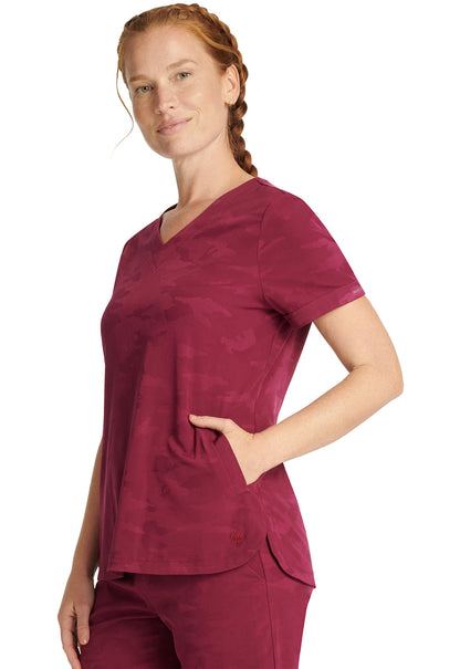 Purple Label 2353 Women's Joy Camo Scrub Top image 3