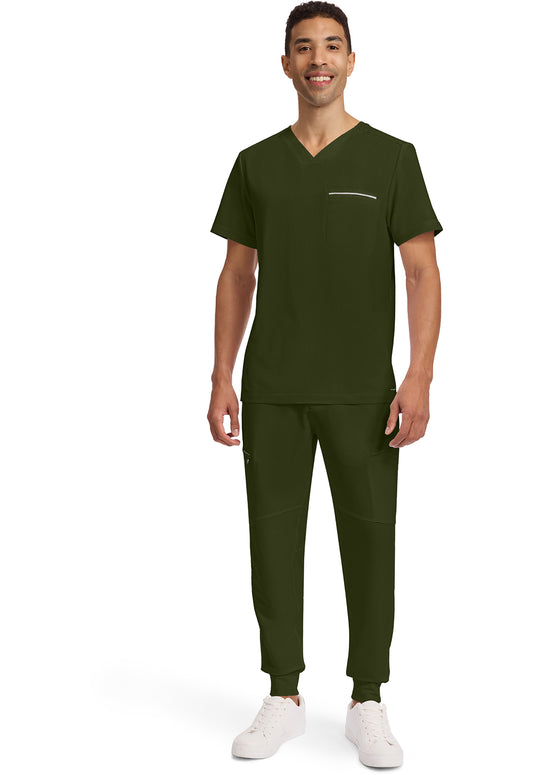 HH 360 2381 Men's Spencer Scrub Top Dark Pine