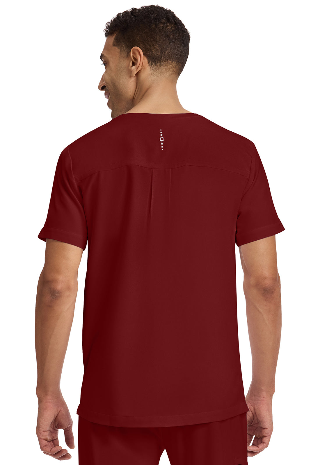 HH360 2381 Men's Spencer Scrub Top Garnet Red