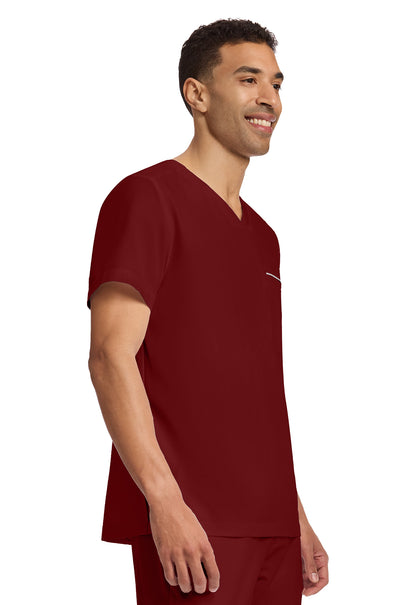 HH360 2381 Men's Spencer Scrub Top Garnet Red