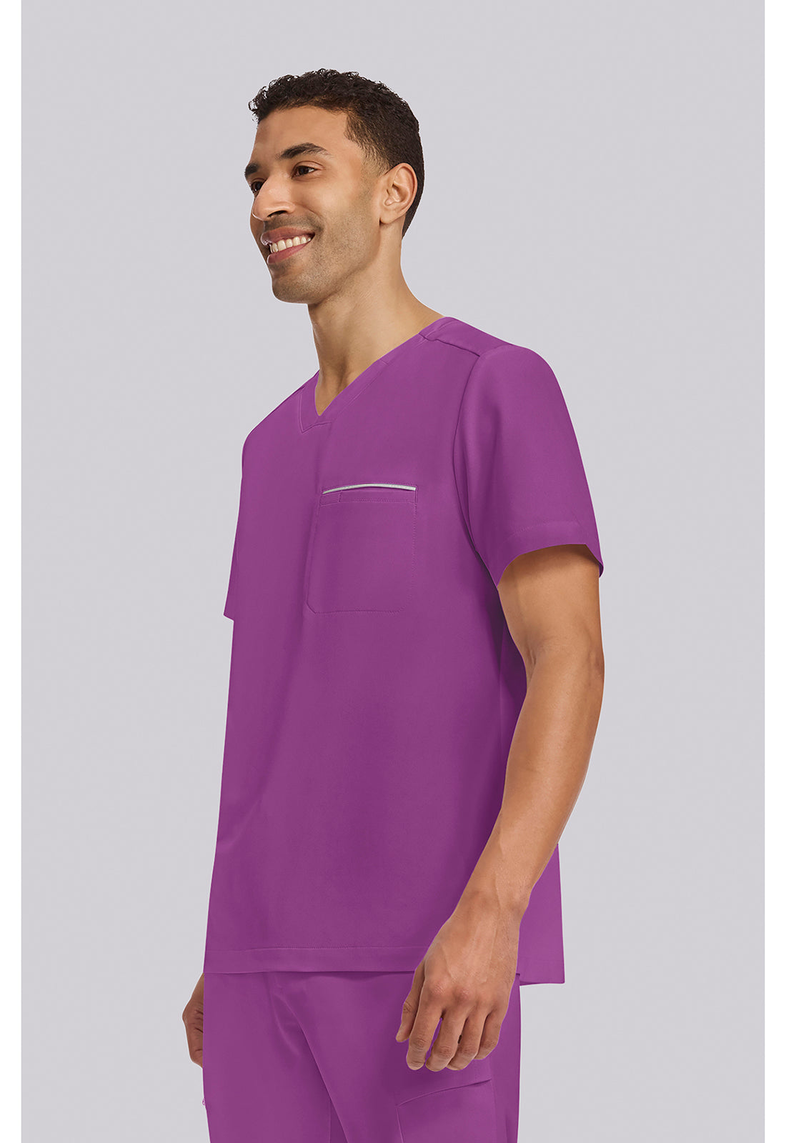 HH 360 2381 Men's Spencer Scrub Top Plum Violet