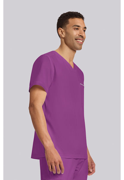 HH 360 2381 Men's Spencer Scrub Top Plum Violet
