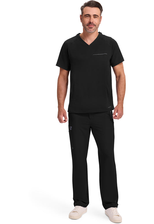 HH 360 2382 Men's Steven Scrub Top Black
