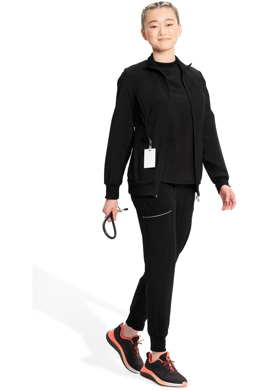 Infinity 2391A Women's Zip Front Jacket Black