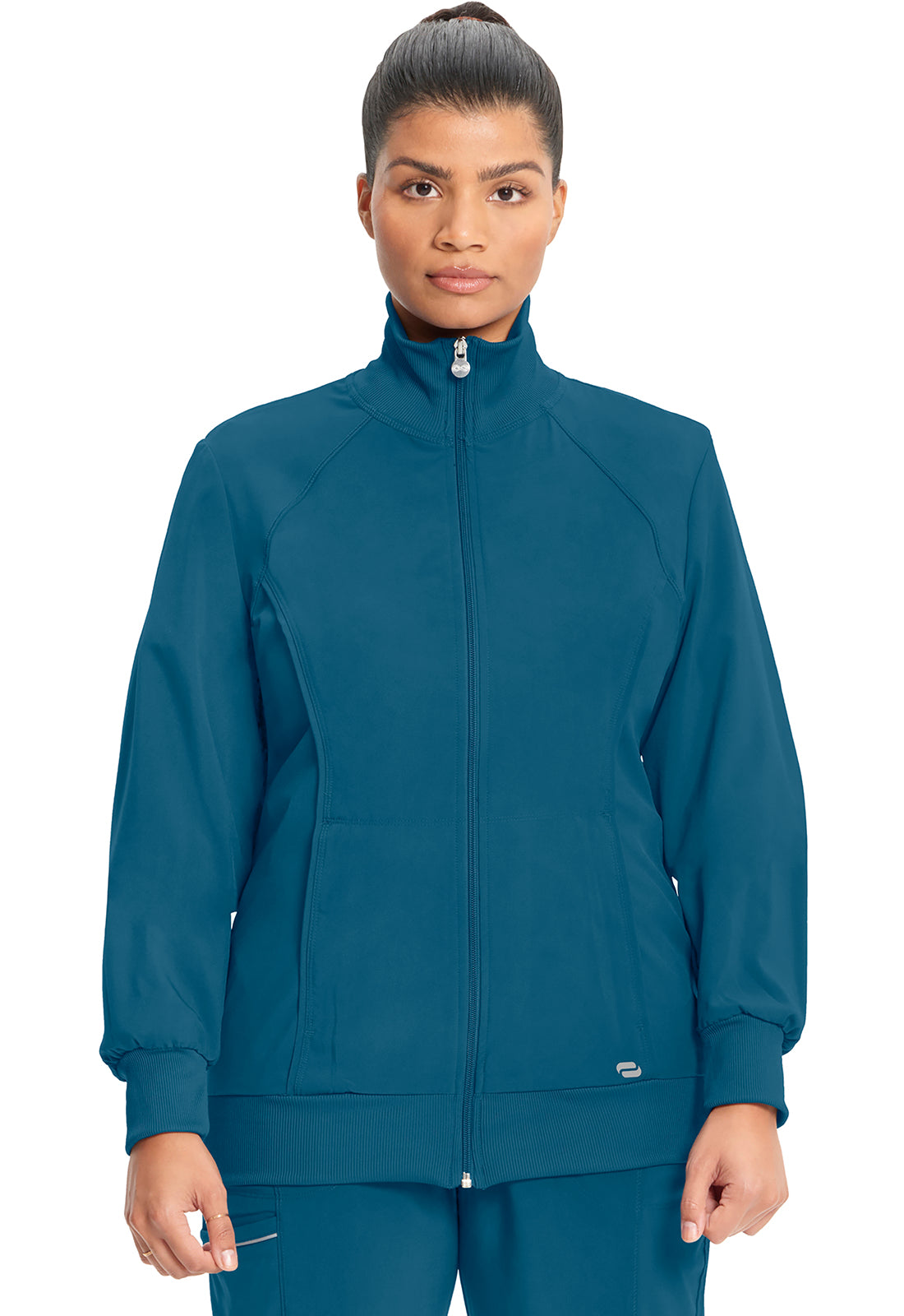 Classics 2391A Zip Front Jacket Caribbean Blue Model Image Front | Infinity