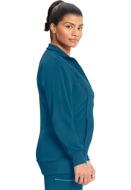 Classics 2391A Zip Front Jacket Caribbean Blue Model Image Right Side | Infinity