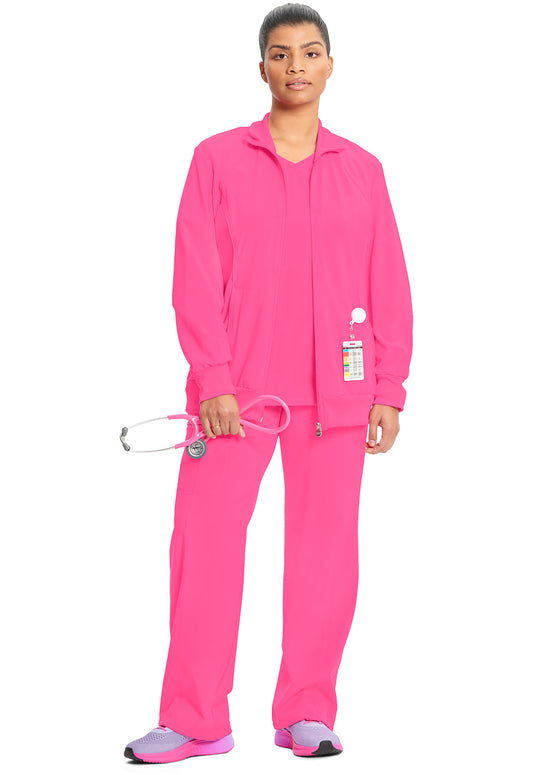 Infinity 2391A Women's Zip Front Jacket Carmine Pink