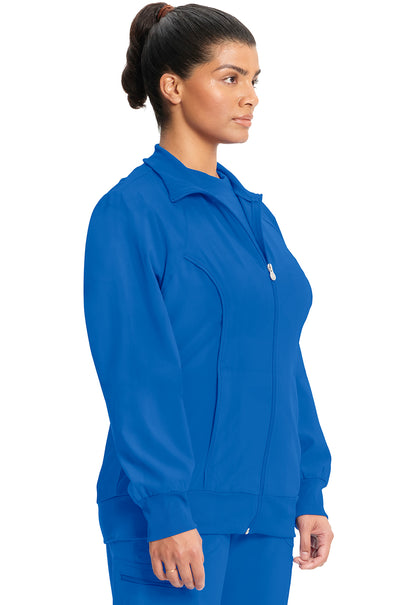 Classics 2391A Zip Front Jacket Royal Model Image Left Side | Infinity