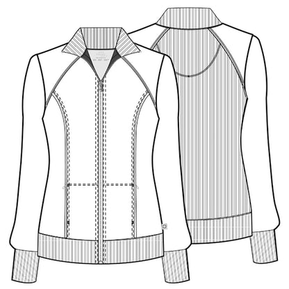Infinity 2391A Women's Zip Front Jacket Grape