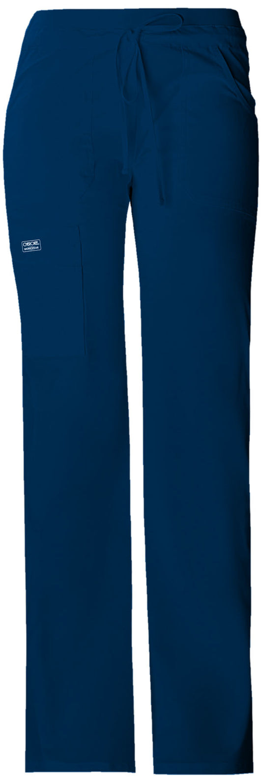 Core Stretch 24001 Drawstring Cargo Pants Navy Model Image Front | Cherokee Workwear