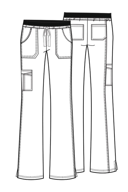 Core Stretch 24001 Drawstring Cargo Pants Ciel