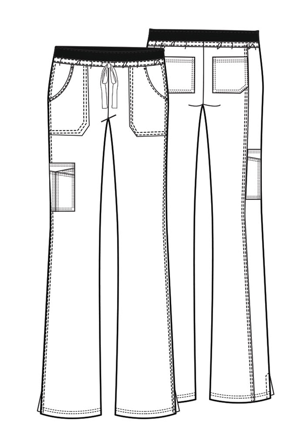 Core Stretch 24001 Drawstring Cargo Pants image 2