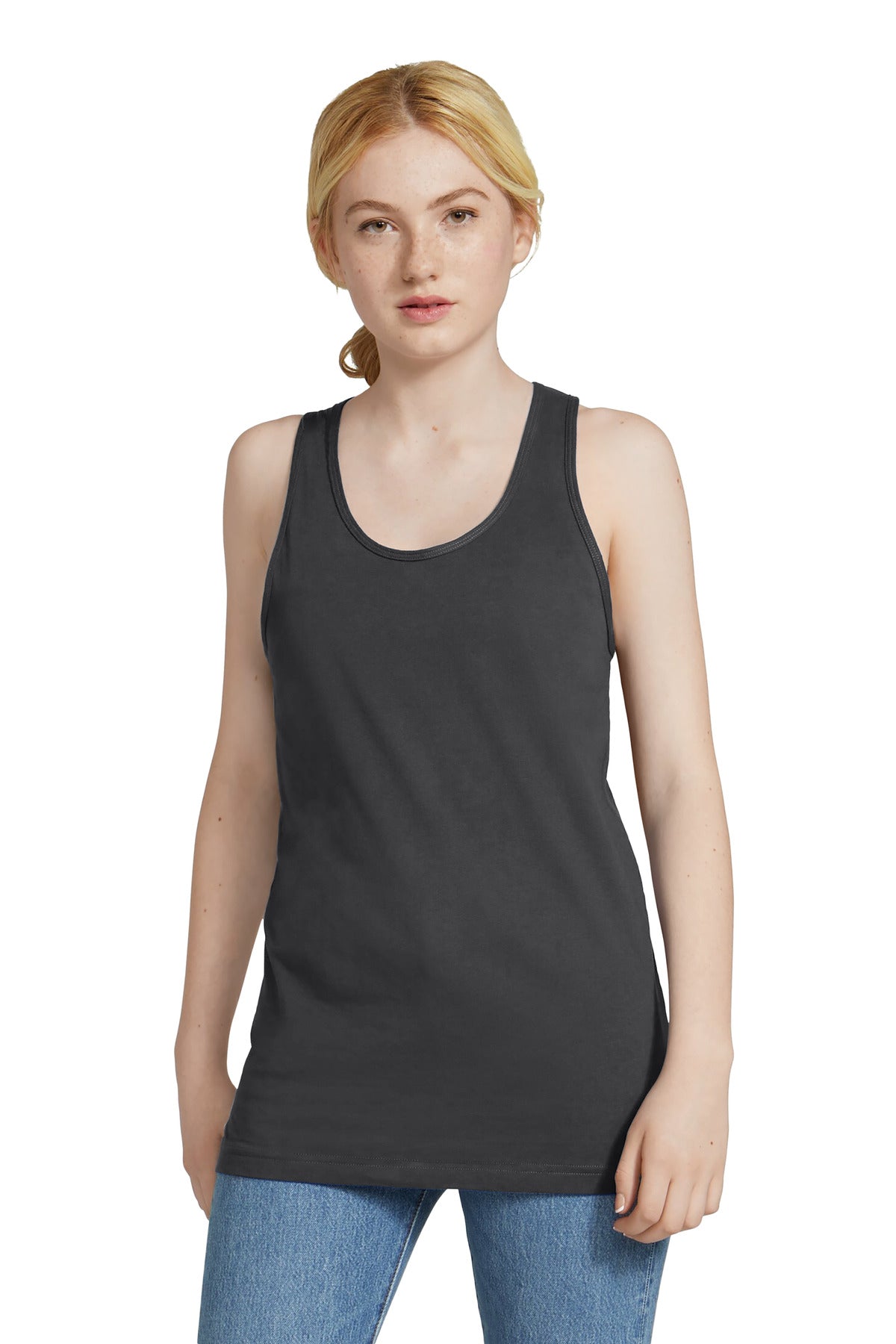 American Apparel Fine Jersey Unisex Tank 2408 Asphalt