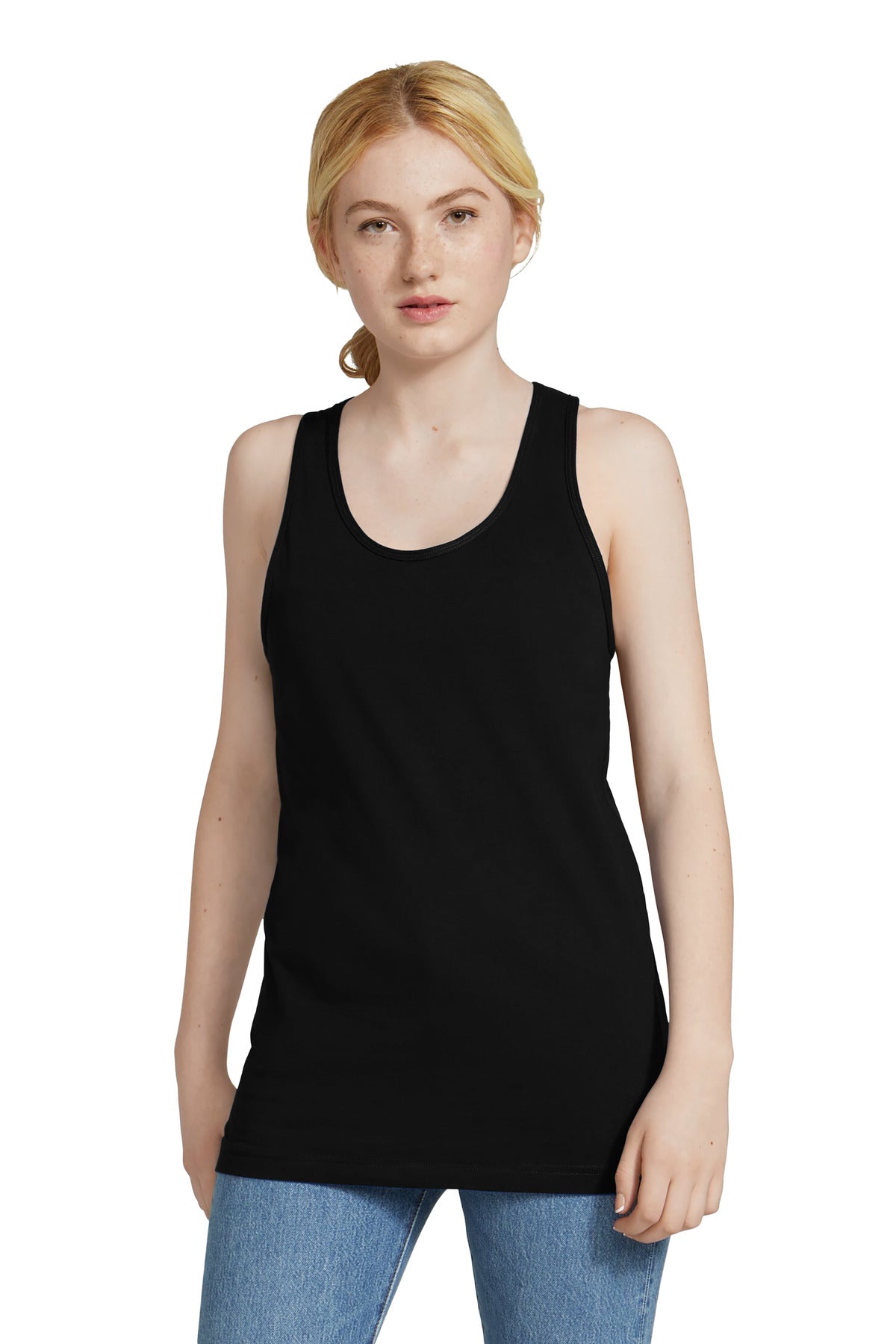 American Apparel Fine Jersey Unisex Tank 2408 Black