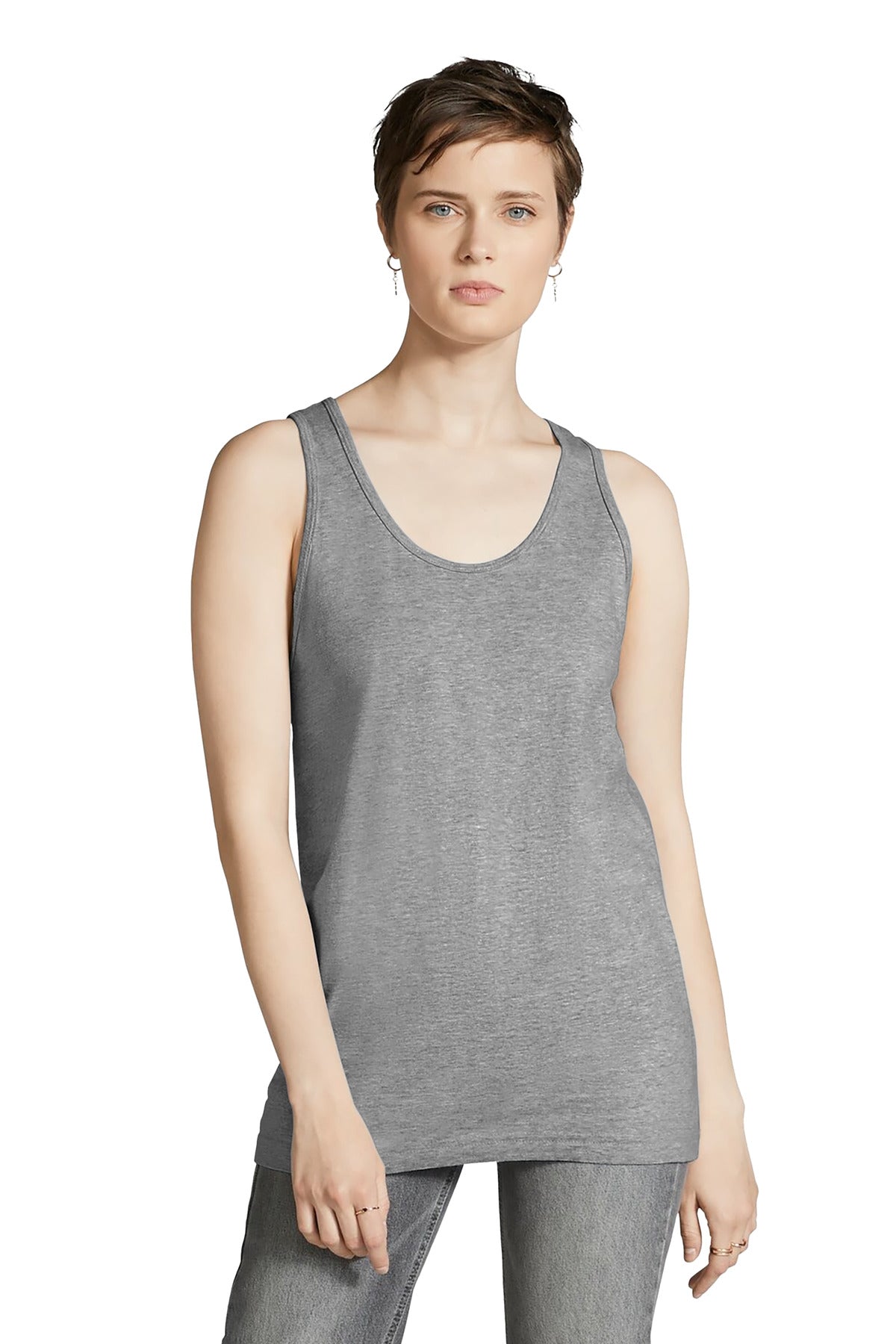 American Apparel Fine Jersey Unisex Tank 2408 Heather Grey