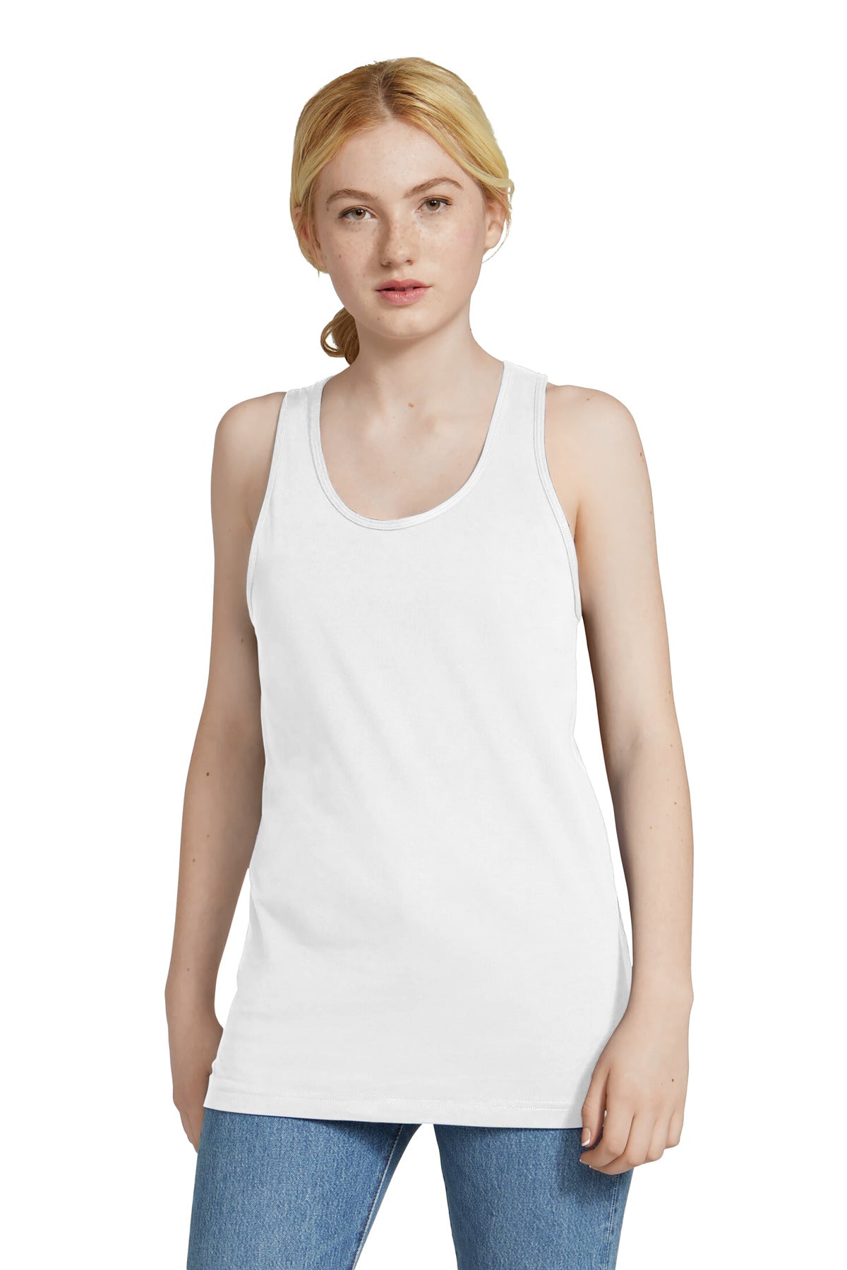 American Apparel Fine Jersey Unisex Tank 2408 White