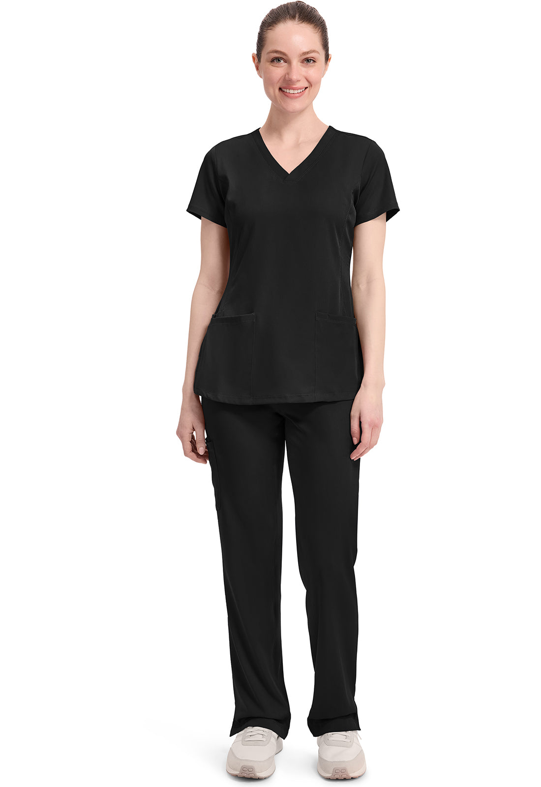 HH Works 2500 Women's Monica Scrub Top Black