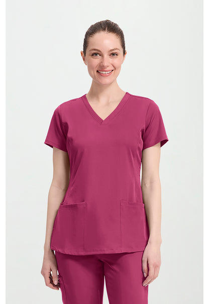 HH Works 2500 Women's Monica Scrub Top Cherry Wine