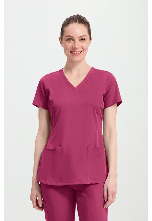 HH Works 2500 Women's Monica Scrub Top Cherry Wine