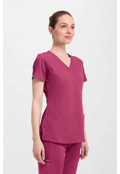 HH Works 2500 Women's Monica Scrub Top Cherry Wine