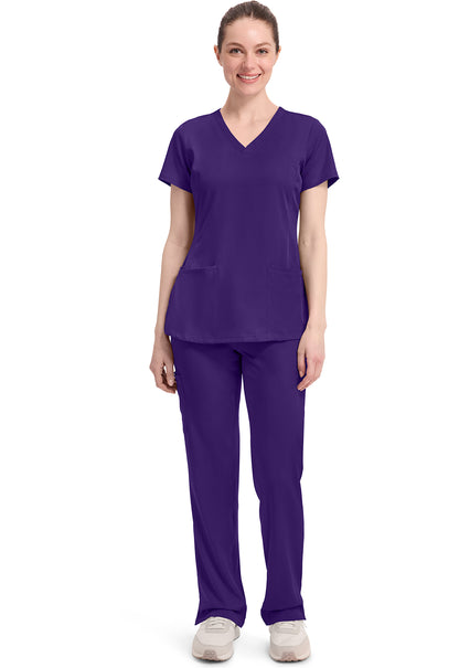 HH Works 2500 Women's Monica Scrub Top Grape