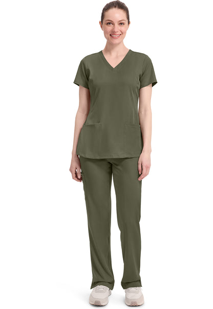 HH Works 2500 Women's Monica Scrub Top Olive