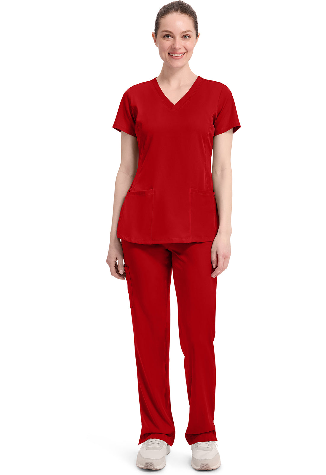 HH Works 2500 Women's Monica Scrub Top Red